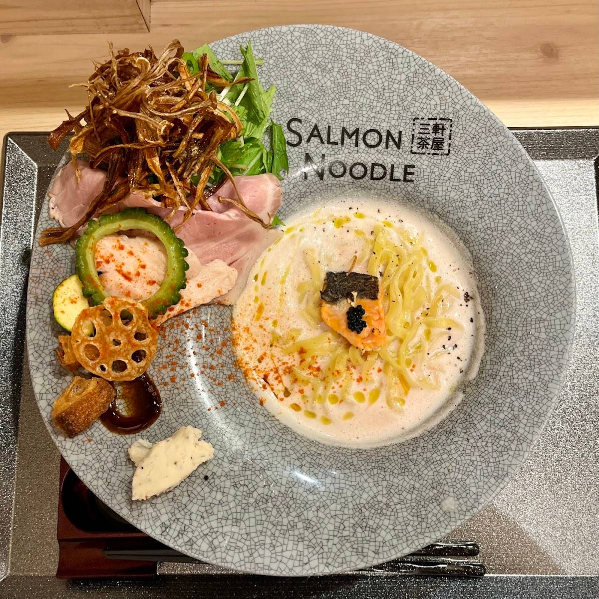 Salmon Ramen Noodle Sangenjaya
