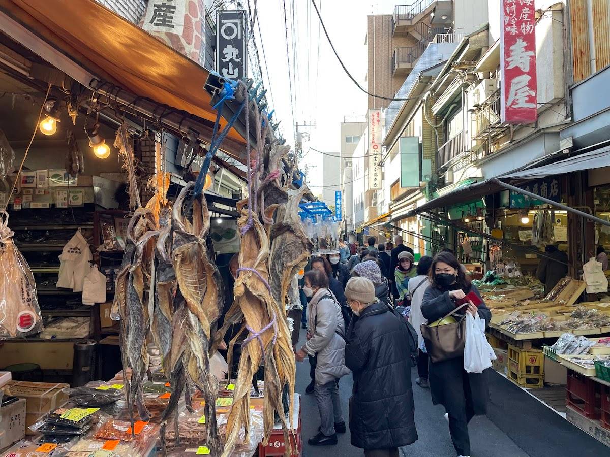 Tsukiji curb market shopping street promotion association